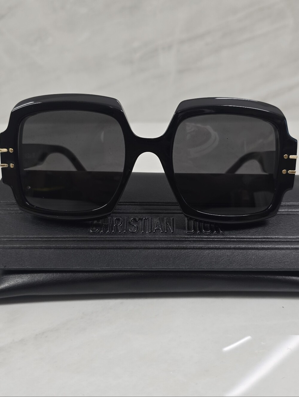 Dior Black Oversized Square Sunglasses